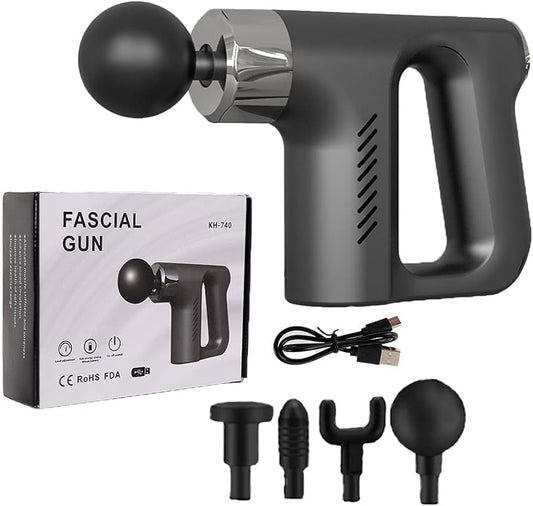 Portable Massager Gun KH-740 Deep Percussion Massager Gun Cordless Gym Body Muscle Mini Massage Gun