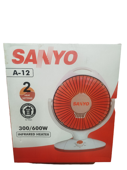 Sanyo 600W Electric Infrared Fan Heater