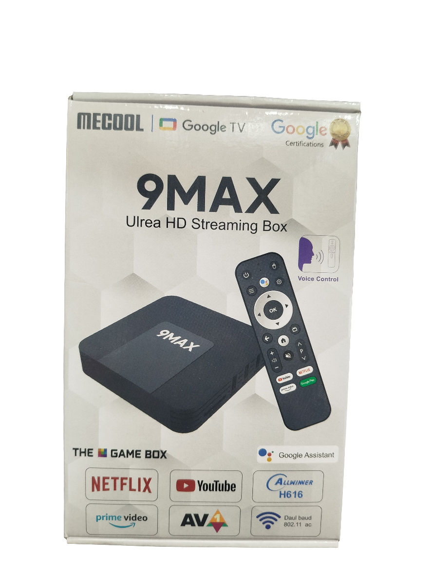 9MAX Android TV Box 4K 8GB-128GB with Voice Remote