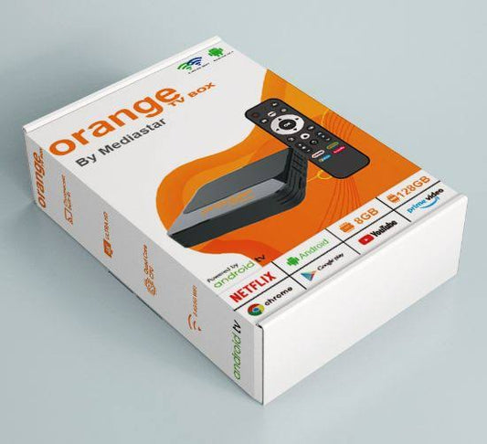 Orange Android TV Box 8GB-128GB by MediaStar